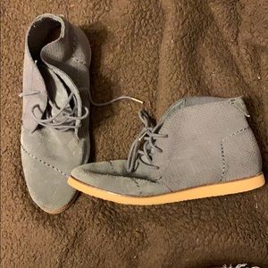 Suede grey TOMS booties